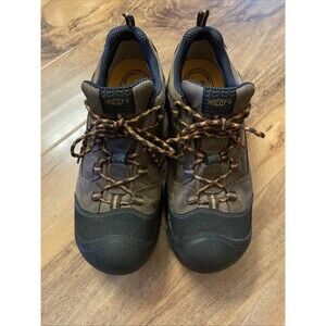 Mens Keen Utility Braddock Brown Leather Low American Built Work Boot Size 13 D